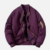 Doudoune de baseball rétro violette style américain