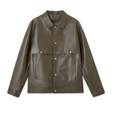 Versatile Mens Moto Biker Leather Jacket