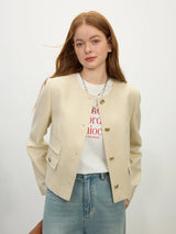 Elegante und attraktive Tweedjacke für Damen für den Frühling
