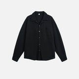 Vintage Oversized Flannel Cuban Collar Shirt