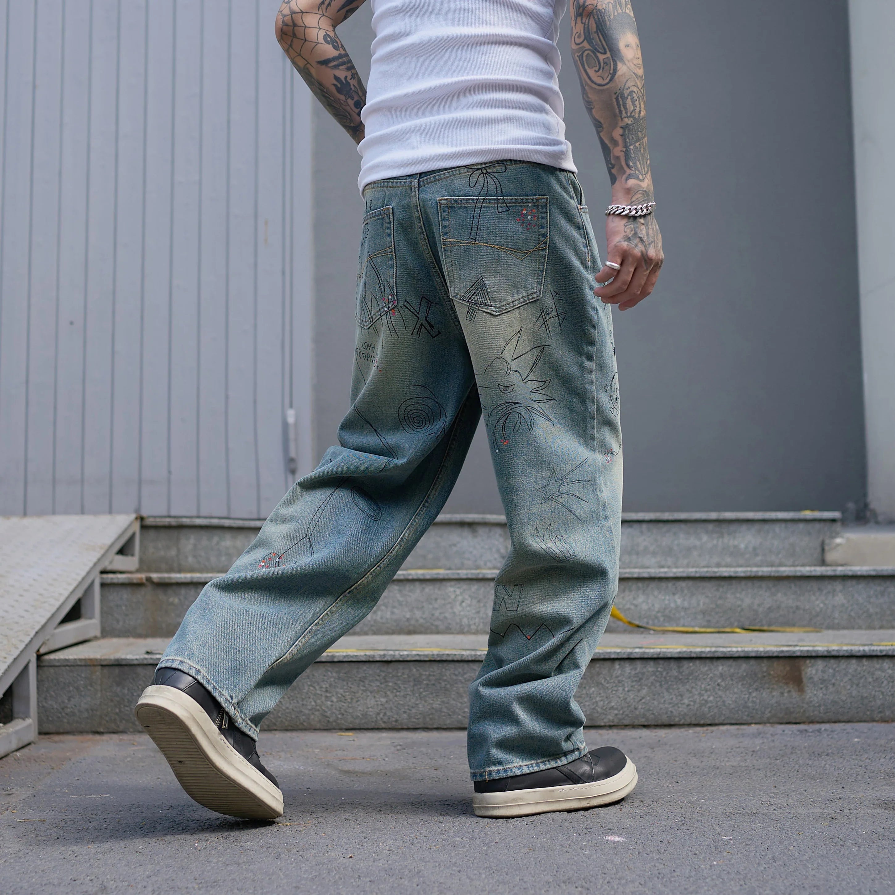 Stylish Good Quality Washed Denim Jeans