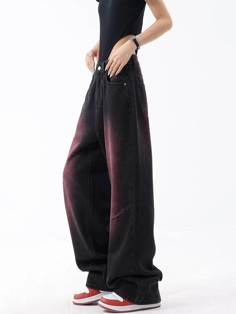 Vintage Panelled Wide-Leg Jeans