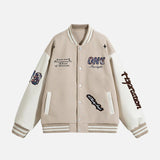 Casual Korean Style Loose Baseball Varsity Jacket