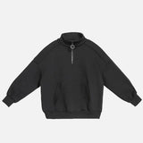 Solid Color Solid Color Half Zipper Sweatshirt