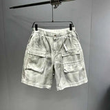Dirty White Wide Leg Casual jorts