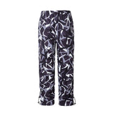 Thorn Flower Printed Camouflage Baggy Pants