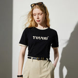 Stilvolles Kurzarm-T-Shirt mit Blumenmuster