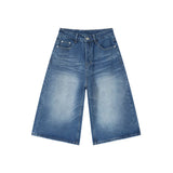 Lässige Sommer-Denim-Shorts im Retro-Stil