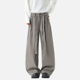 Premium Korean Pleated Belt Design Suit Pants