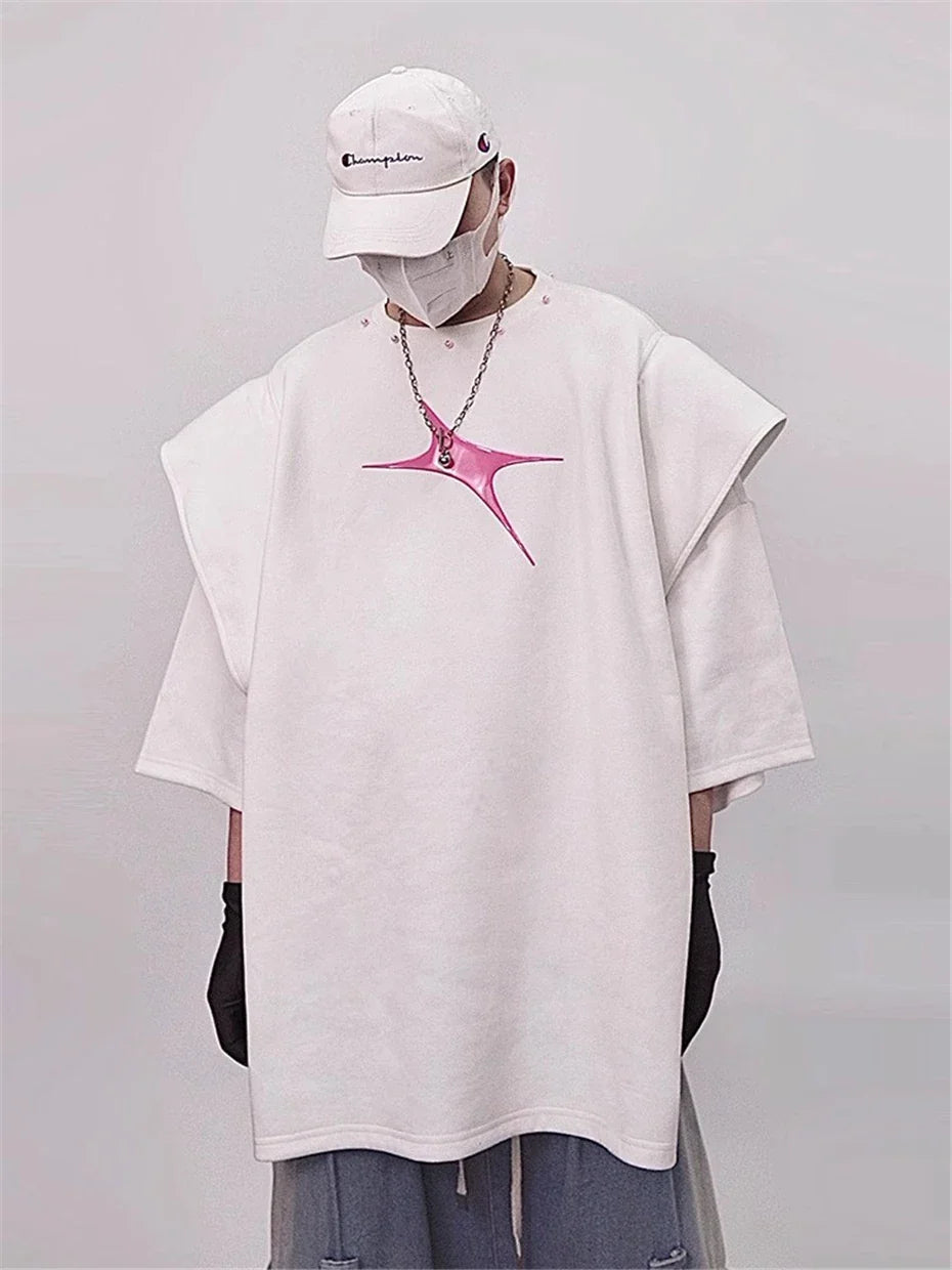 Streetwear Stars Print Graphic T-Shirt