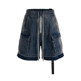 Zip-Up Loose Washed Pocket Jorts