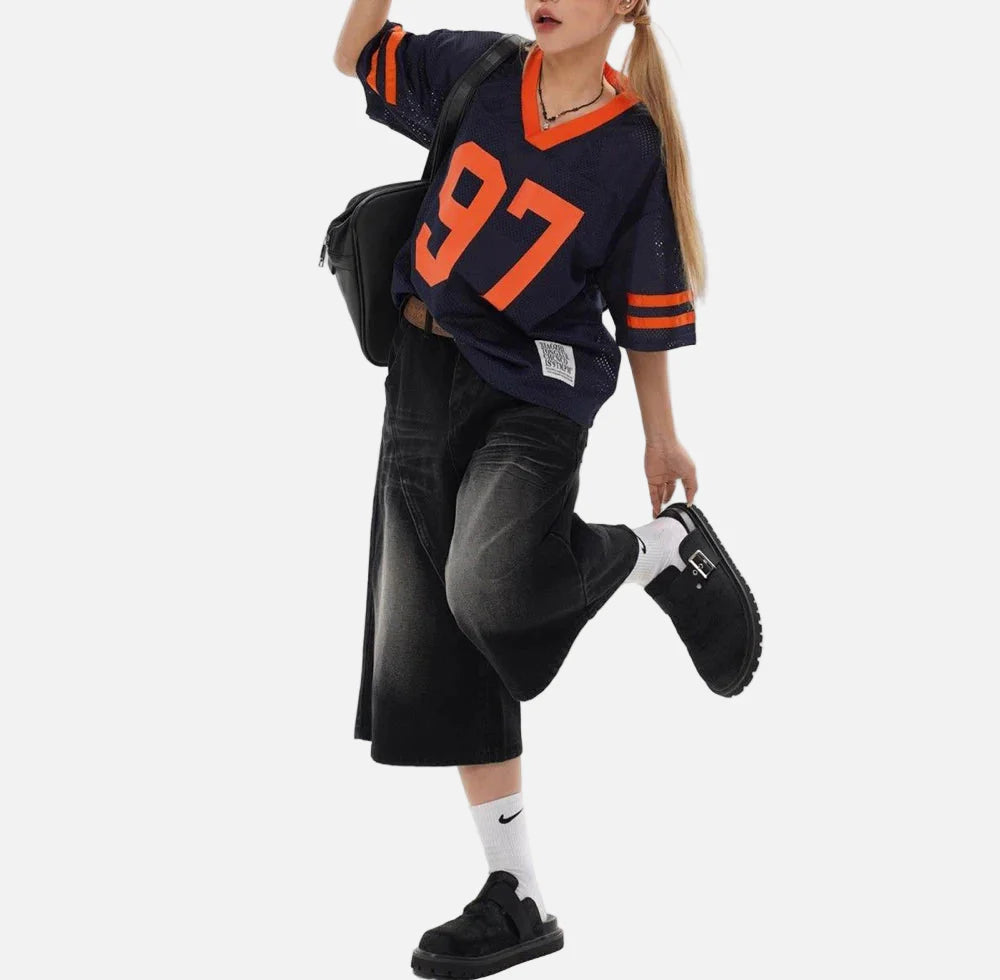 Breathable Mesh Hollow Short Sleeve Sports T-Shirt