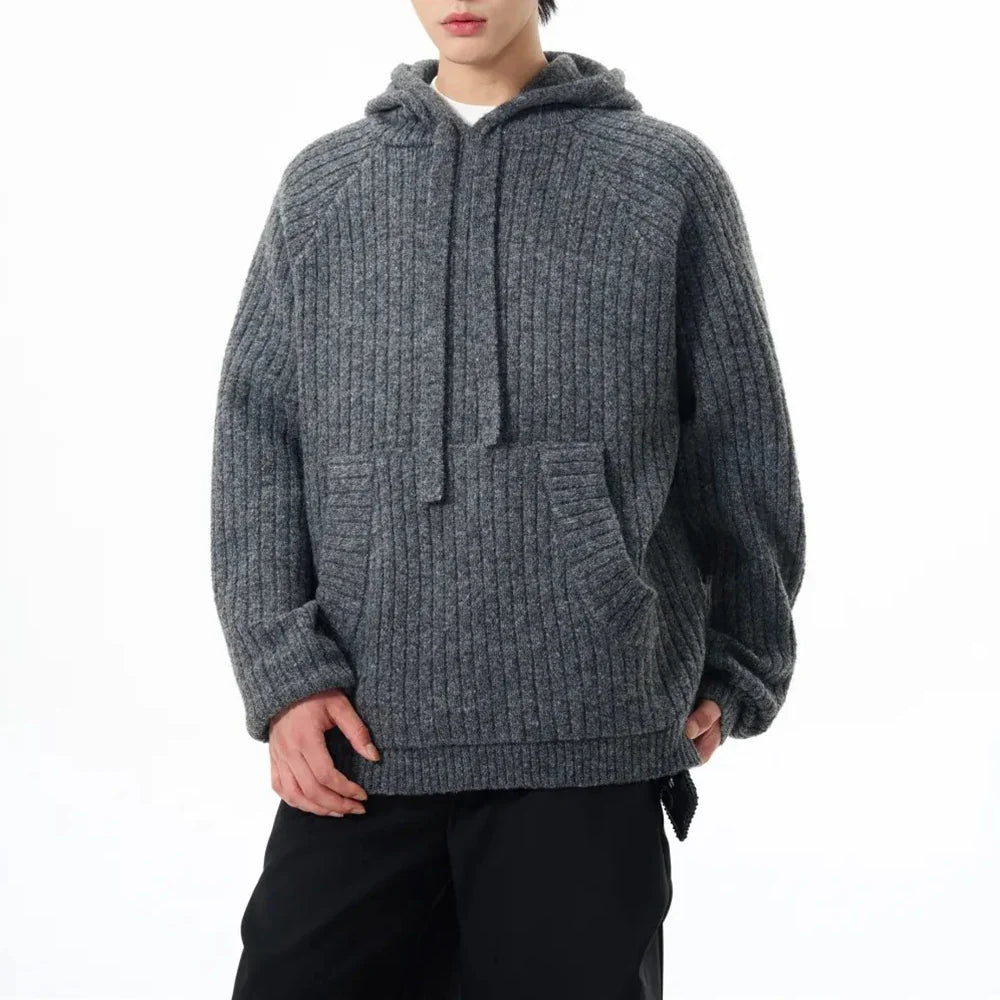 Thick Retro Lazy Casual Hooded Sweater