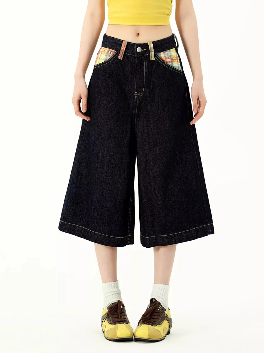 Y2K Kidcore Plaid Pocket Retro Jorts