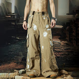 Trendy Personalized Paint Printed Cargo Pants