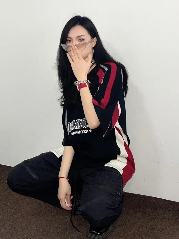 Vintage Oversized Graphic Patchwork T-Shirt