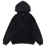 Faded Patchwork Oversized Hoodie