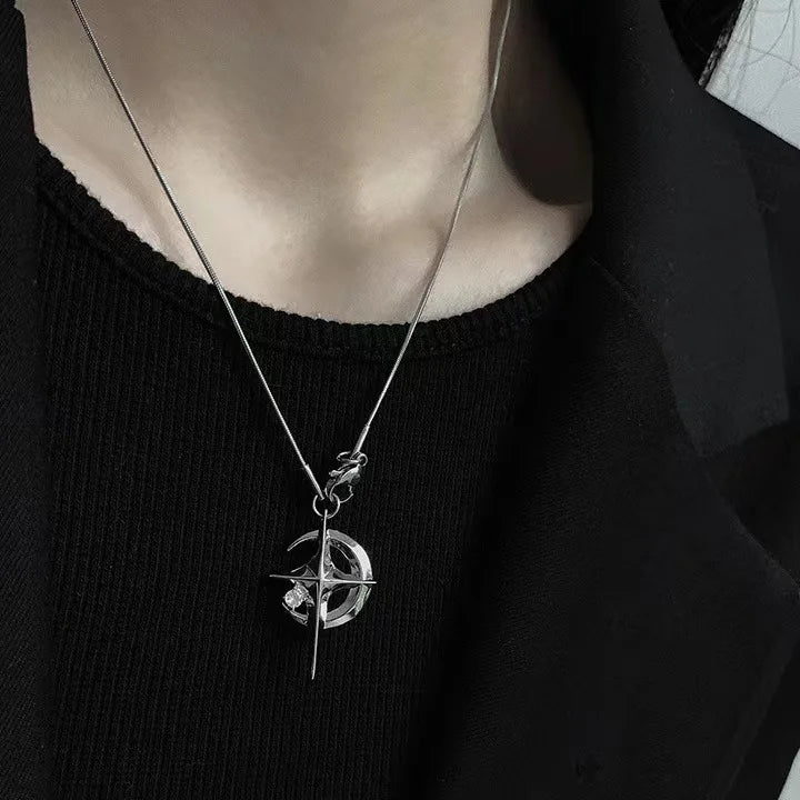 Galaxy Star Pendant Clavicle Chain Necklace