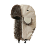 Faux Fur Lined Trapper Hat