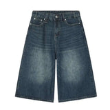 Y2k Vintage Black Wide-leg Jorts
