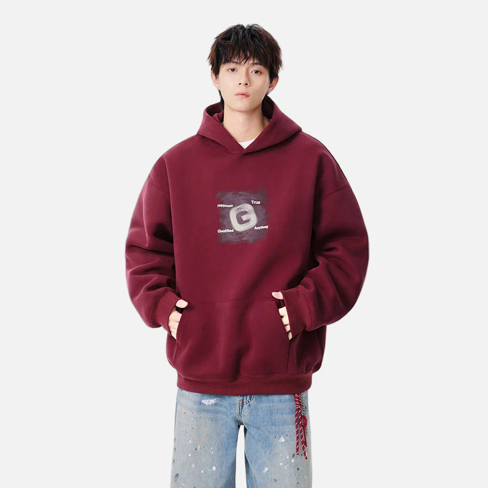 Winter Graphic Art Print Casual Hoodie