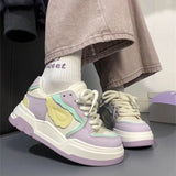 Soft Girl Chunky Patterned Sneakers