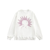 Y2K Autumn Streetwear Rivet Print Sweatshirt