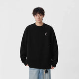Soft Embroidered Crew Neck Sweatshirt