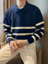 Vintage-Strickpullover für Herren mit Streifen