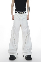 지퍼 슬릿 팬츠