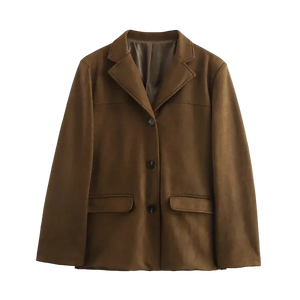 Brown jacket on a white background