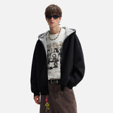 Streetwear Double Zipper Hooded Sweatshirt