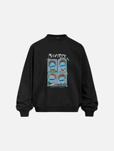 Distressed Graphic 2x2 Head Print Sweatshirt
