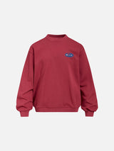 Distressed Number Graphic Oversized Sweatshirt