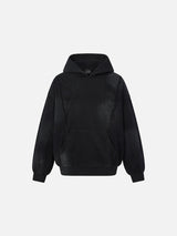 Faded Color-Blocked Hooded Sweatshirt