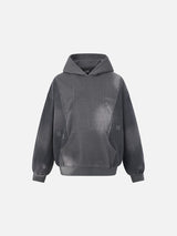 Faded Color-Blocked Hooded Sweatshirt