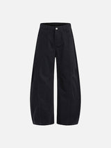 Puddle Effect Wide-Leg Pants