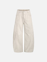 Puddle Effect Wide-Leg Pants