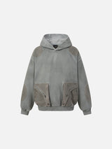 Sage Green Oversized Waffle Knit Hoodie