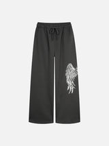 Sparkly Wing Graphic Hoodie & Sweatpants Set