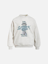 Stacked Eye Graphic Oversized Sweatshirt