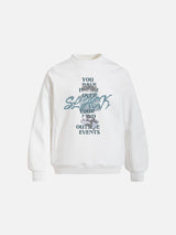 Stacked Eye Graphic Oversized Sweatshirt
