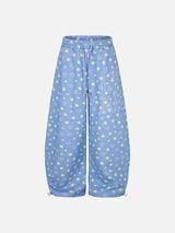 Star Wide-Leg Casual Pants
