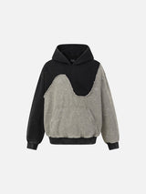 Two-Tone Acid-Wash Oversized Hoodie