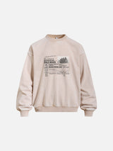 Vintage Flyer Graphic Crew Neck Sweatshirt