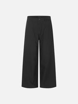 Wide-Leg Light Beige Trousers
