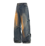 Gradient-Wash Straight-Leg Jeans
