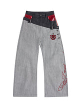 Double-Waist Curve-Leg Selvedge Jeans