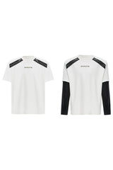 Dekonstruiertes Colorblock-T-Shirt 