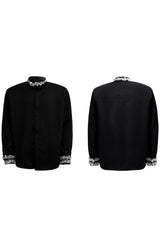 Rhinestone Satin Luxury Shirt